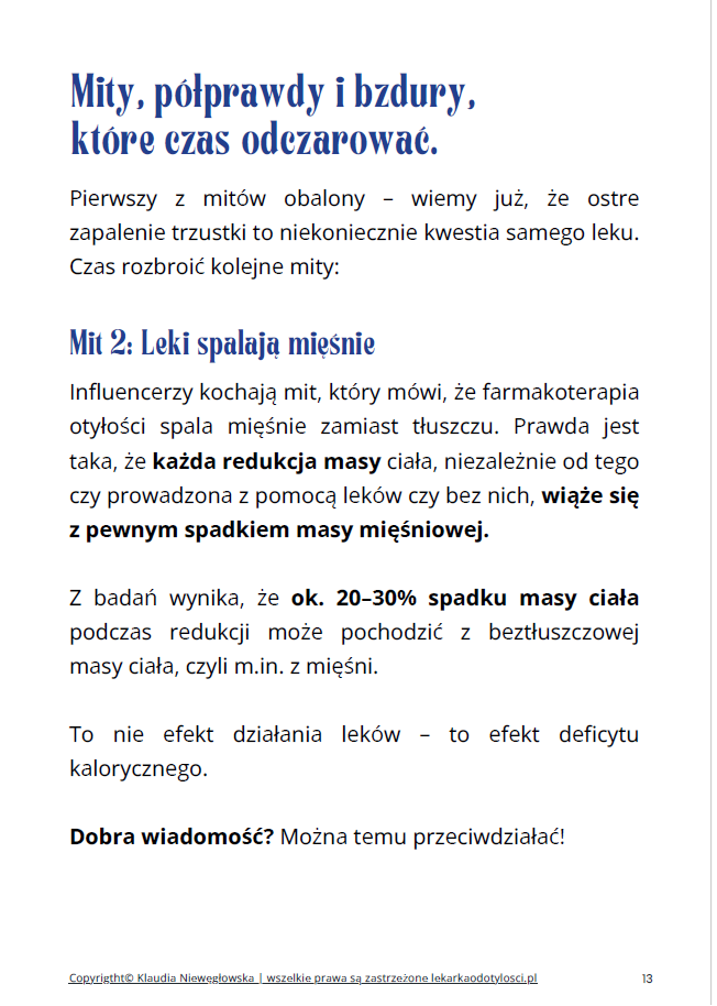 ebook: Leki ,,na otyłość''. Fakty, mity i praktyczne wskazówki, jeśli już je stosujesz - obrazek 5