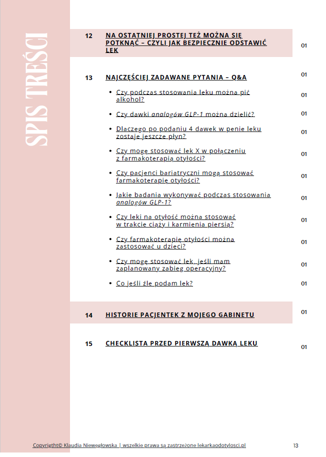 ebook: Leki ,,na otyłość''. Fakty, mity i praktyczne wskazówki, jeśli już je stosujesz - obrazek 3